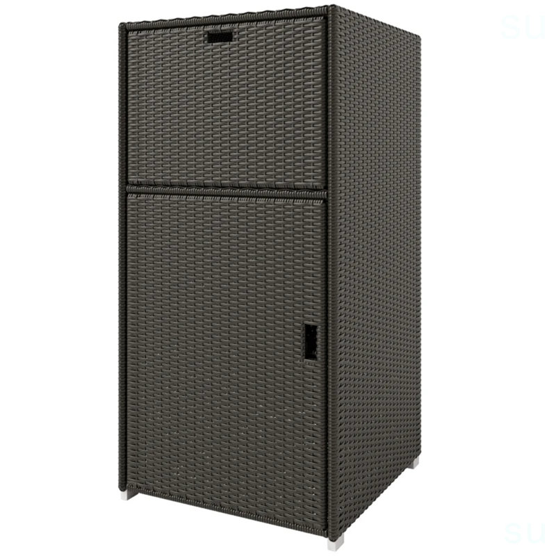 Outdoor Cabinet,Storage Rack, Dark Brown
