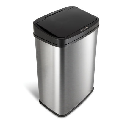 Nine Stars 13.2 Gallon Stainless Steel Motion Sensor Trash Can