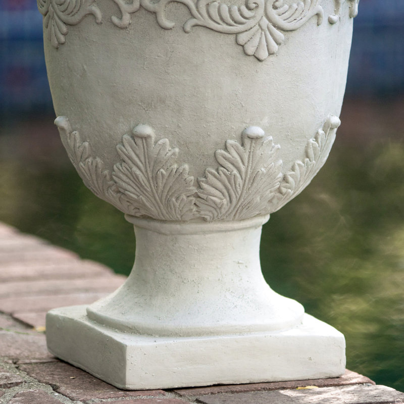Urne pot à fleurs pour patio, jardin, salon