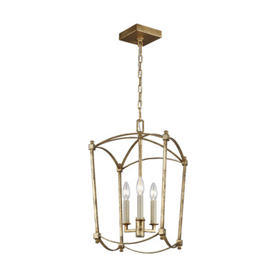 Olive 3 - Light Dimmable Lantern Geometric Chandelier