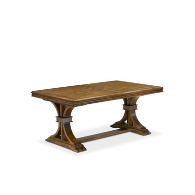 A wooden Kitchen table with removable rectangular tabletop – (Finish Option). by Red Barrel Studio