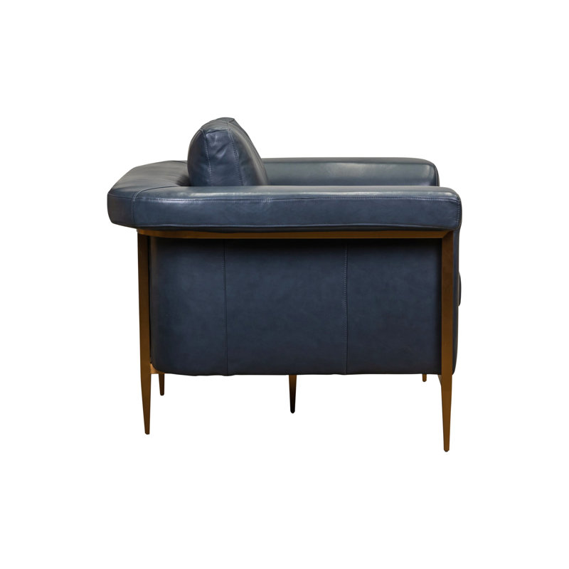 Goldwyn Chair in Winsome Nautilus, Nautilus Genuine Leather