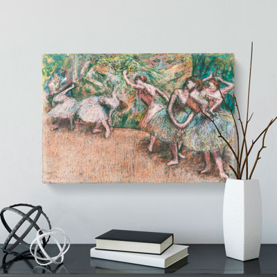 Ballet Scene by Edgar Degas - Wrapped Canvas Painting