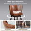 Tabouret de bar pivotant 30,6 po Eriqa, brun-353337456