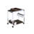 Myersville Rectangular Bar Cart in Chrome
