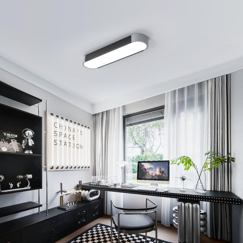 Cherron Masek 1 - Light 50cm Simple Rectangle Acrylic LED Flush Mount
