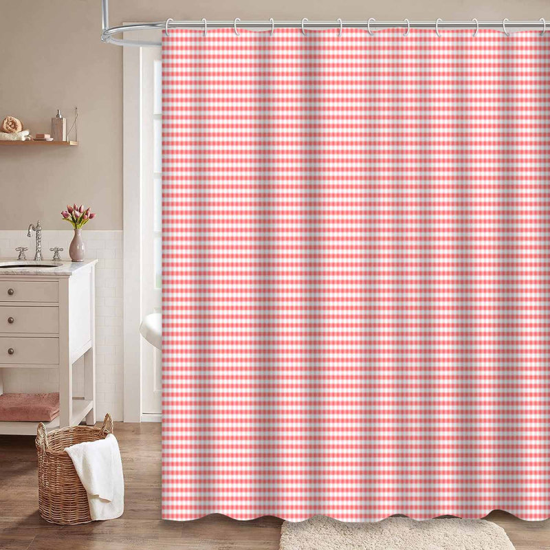Rideau de douche en tissu avec 12 crochets, L 72 po x l 72 po