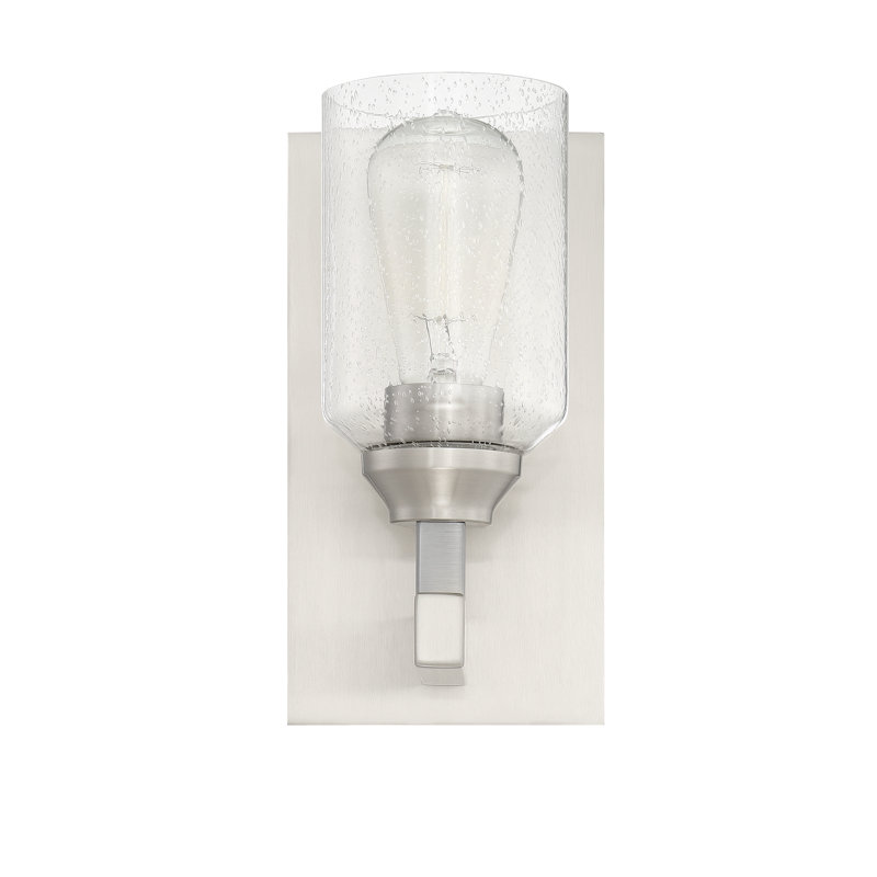 Applique murale à bras 1 lumière Tereza, Nickel poli brossé