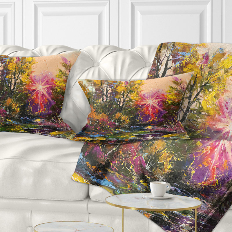 Coussin paysage «Farewell to Autumn», Rectangulaire, 12 po x 20 po