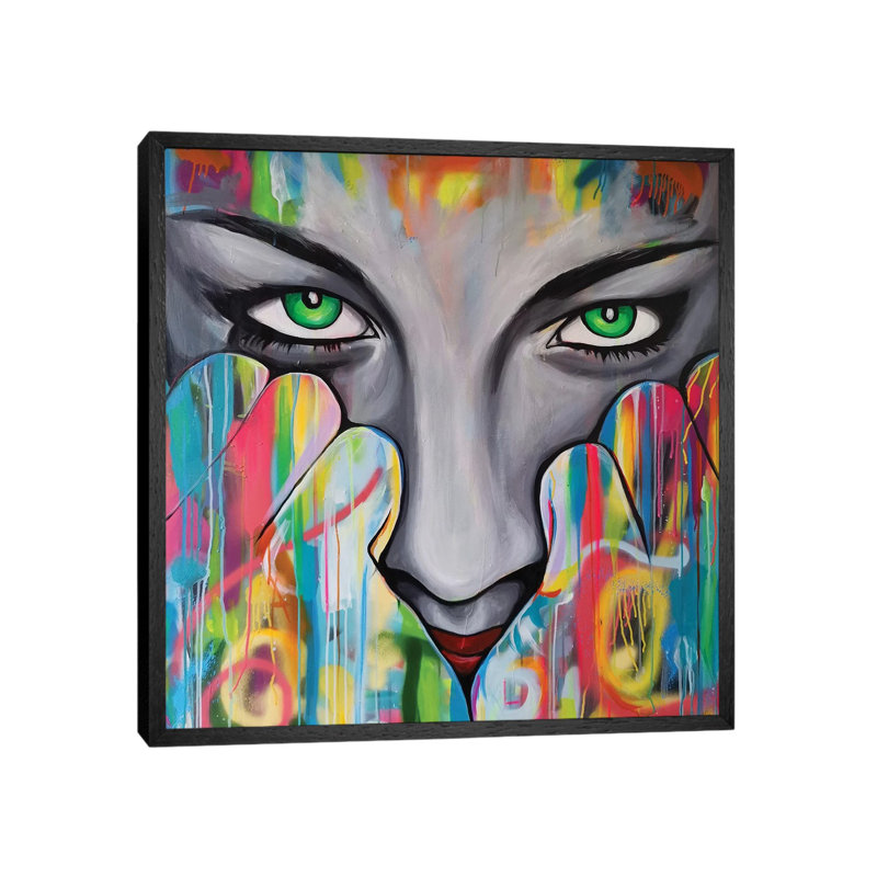 I See You by Natmir Lura - Print on Canvas, 66.04 cm H x 66.04 cm W, Black Framed
