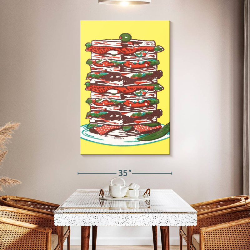Yarlin Sandwich Tower, 51" H x 34" W