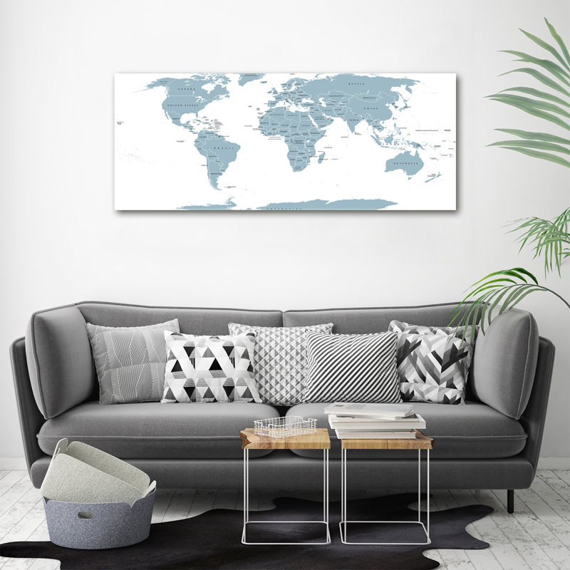 Political Map - Print, Canvas, 70cm H x 100cm W x 4cm D