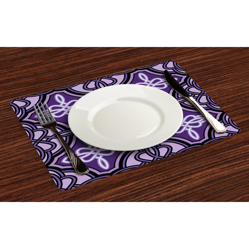 Polyester Geometric Rectangle Placemat