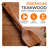 Cheer Collection Teak Wood Cooking Spatula with Comfortable Handle
