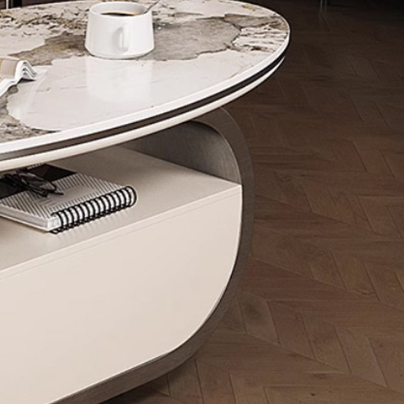 Luxury-luxurious and niche-designed coffee table, 20.86" H x 35.43" W x 17.71" D