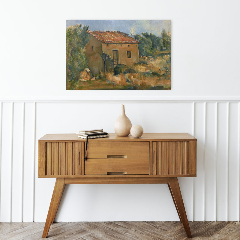 Maison abandonnée près d'Aix-en-Provence, 1885-1887 - Estampe d'art mural d'architecture contemporaine abstraite