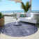 Washable Abstract Indoor / Outdoor Rug