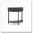 Console Table Half Moon Design End Table With 2 Storage Drawers And Bottom Shelf For Living Room, Bedroom, Study, Hallway-1679320351