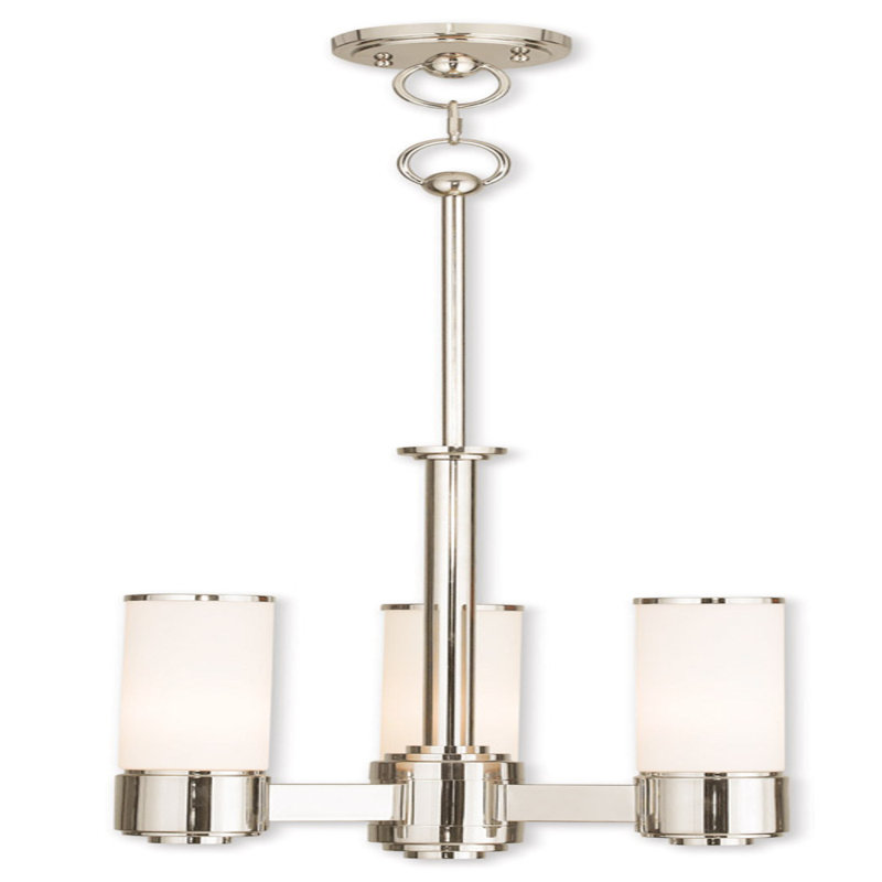 Lustre tambour à 3 lumières avec abat-jour