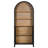 61" Tall Arched Cabinets,Bookcase With Storage, 5-Tier Bookshelf With Open And Closed Shelving