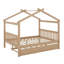 Lit en bois avec couchette-589625155
