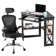 Corner Metal Base Computer Desk