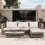 Corzatt 108" Woven Frame Barrel Deep Seating RAF Outdoor Sectional Sofa