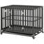 Cage pour chien en acier avec roulettes Tucker Murphy ™-876841284-876841285