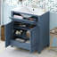 Meuble-lavabo de 30 po avec lavabo en céramique, armoire de rangement en bois massif avec portes à fermeture douce, meuble-lavabo