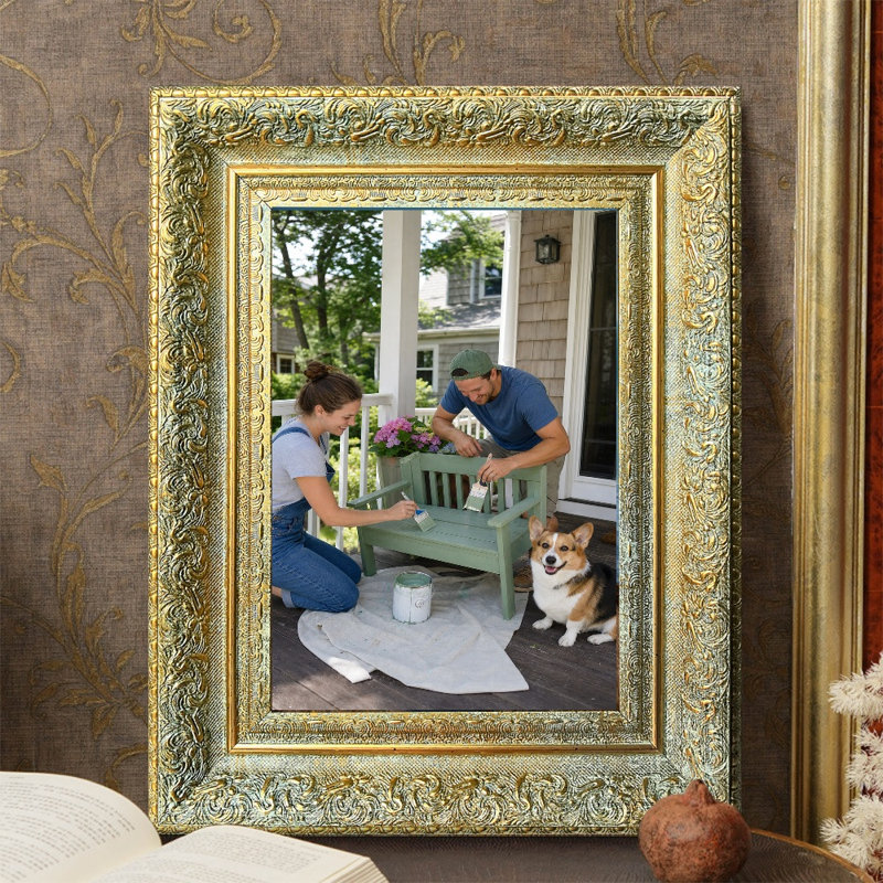 Cadre 3 photos antique doré raffiné pour photos et tablettes de bureau 8 po x 10 po, Antique Gold, 3, 8" W x 10" H