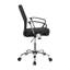 Chaise de bureau pivotante noire avec roulettes
