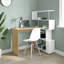 Bureau d'ordinateur en L avec armoire en L 41,73 po Passonno-933638506