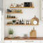 Floating Shelves Set Of 2, Wood Floating Shelves For Wall Mounted Shelf Picture Ledge Shelf Kids Bookshelf For Living Room Kitchen Bedroom Bathroom Books Photo Display Home Wall Decor-1931421531