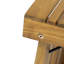 Table d'appoint en bois - plateau à lattes pour un look élégant, pliable, l 21,92 po x P 13,73 po, H 15,69 po, couleur et motif, 21,92 13,73 15,69 po, facile à assembler,