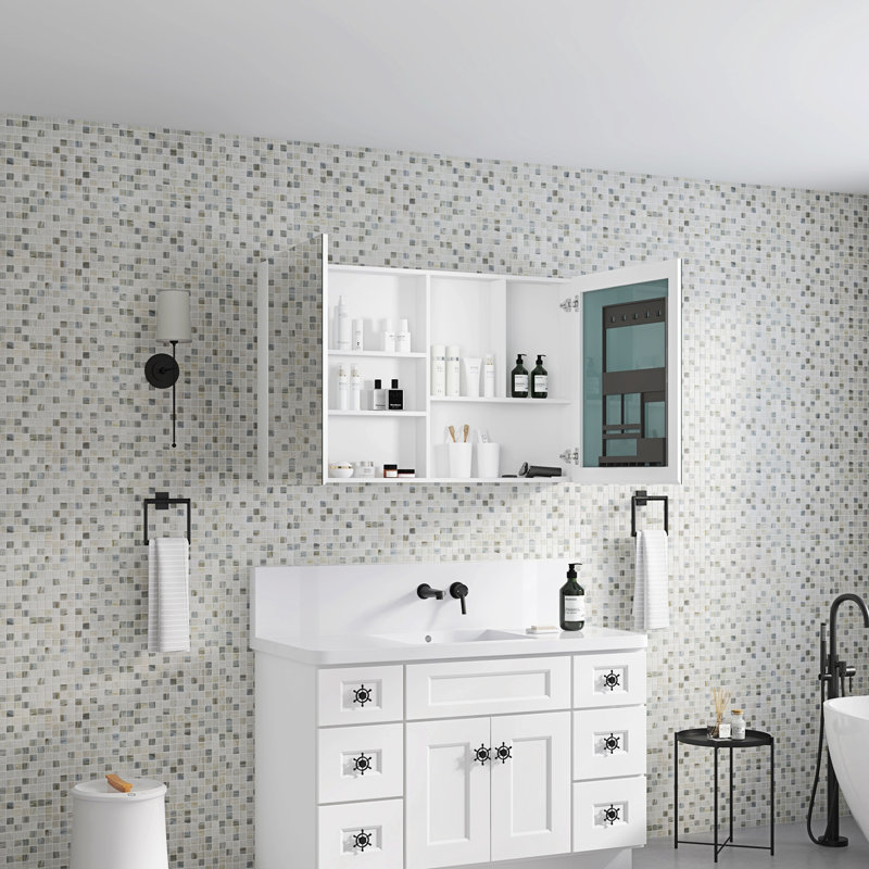 Bathroom Mirror Medicine Cabinet, Bathroom Mirror With Storage
