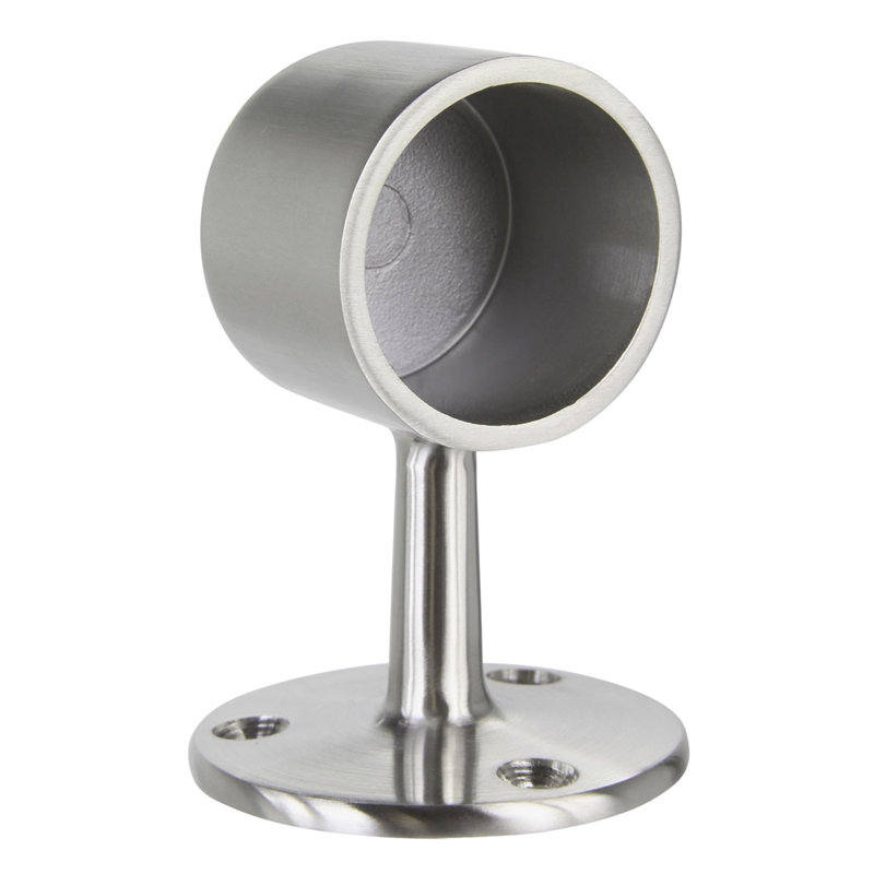 Flush End Post, Satin Stainless Steel
