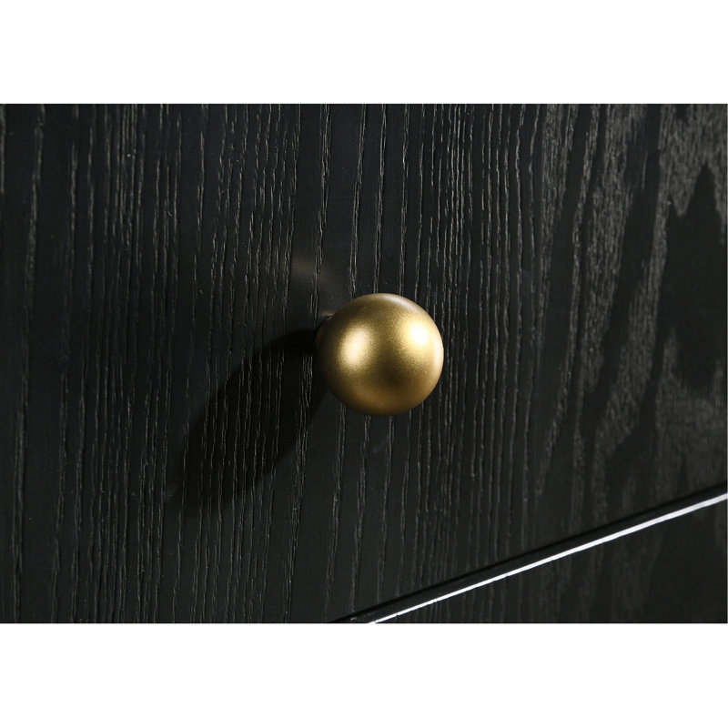 Commode 8 tiroirs, Noir