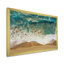 Vue aérienne des vagues tranquilles 1 - plage, art mural