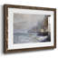 L'effet du brouillard près de Dieppe, 1882 - Reproduction encadrée rustique avec tableau mat-922980570-922980573