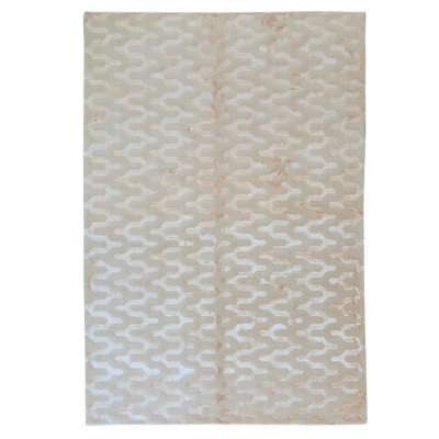 Tapis melon noué à la main de haute qualité