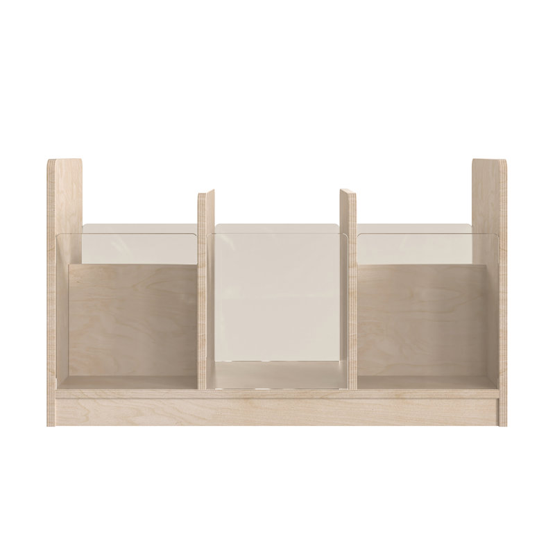 Bright Beginnings Brown Birch Plywood Kids Storage Unit with Transparent Sides
