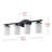 4-E26 Light Bulbs 26.3 inch Glass Shade Contemporary Vanity Light Fixture