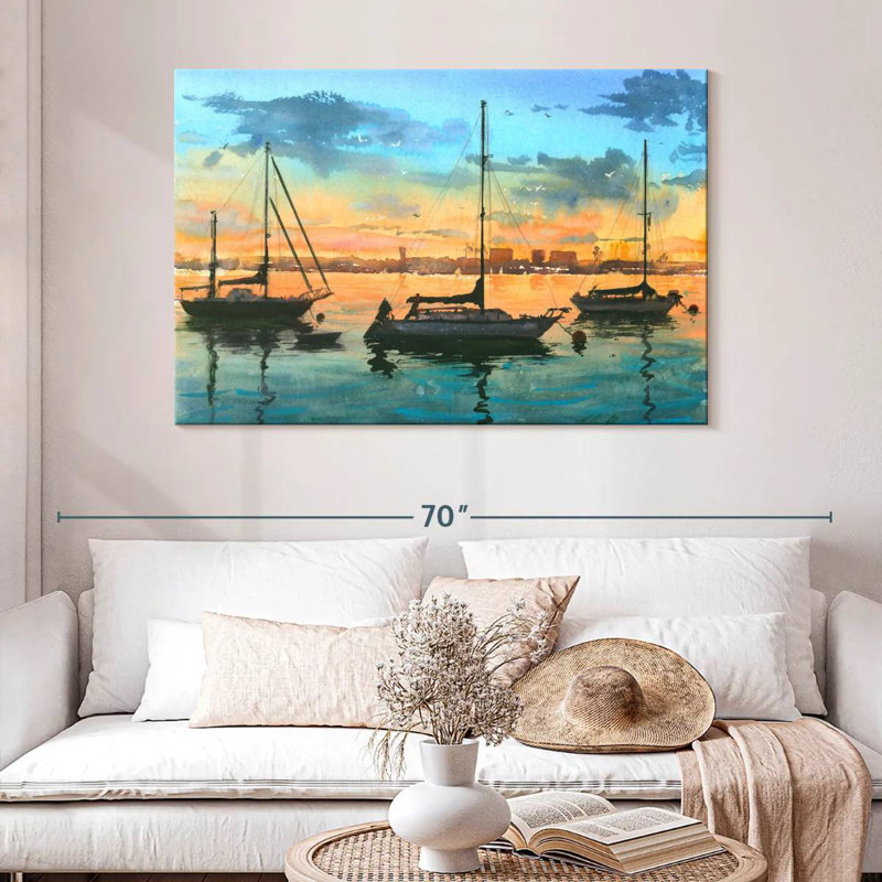 Mehar San Diego Harbor, 32" H x 48" W
