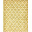 Tapis jaune / ivoire à motif géométrique Abdirizak-1754155837