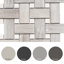 Stately Basketweave 13" x 13" Porcelain Brick Joint Wall & Floor Tile-72531481