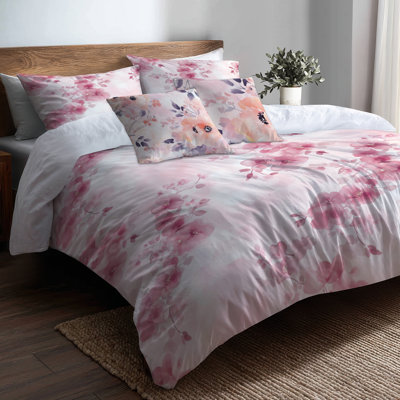 Ensemble de literie 5 pièces Teens Botanical - housse de couette et coussin décoratif Fresh