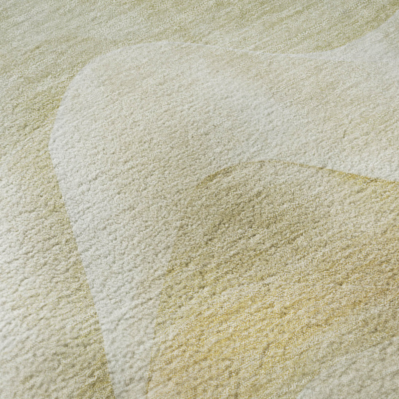 Premium Machine Washable Floyd AMF1619 Waves Rug, Rectangle 1'8" x 2'6"