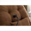  Fauteuil inclinable électrique moderne multifonctionnel, coulissant pivotant à 270 ° avec charge USB, tissu brun bois