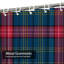 Rideau de douche tartan avec 12 crochets-1128664143