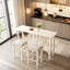 Ensemble de table de salle à manger moderne 5 pièces avec prises de courant, ensemble de table de bar avec tabourets rembourrés, assemblage facile-1187690229-1187690230
